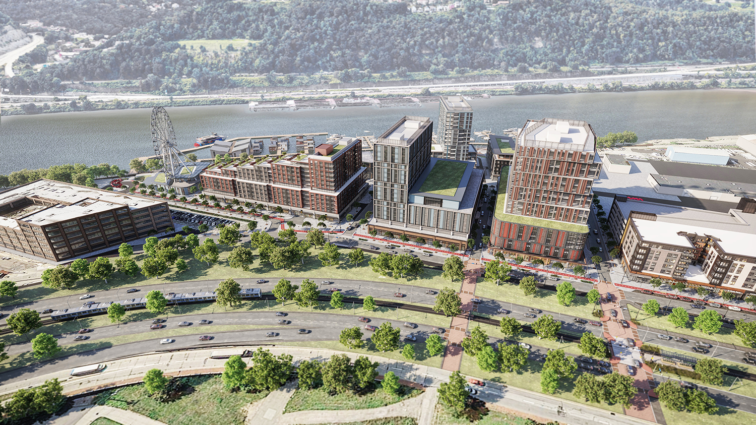 Esplanade view from the air