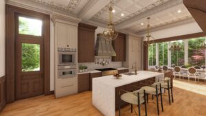 Rendering of design by Piatt Interior Designs